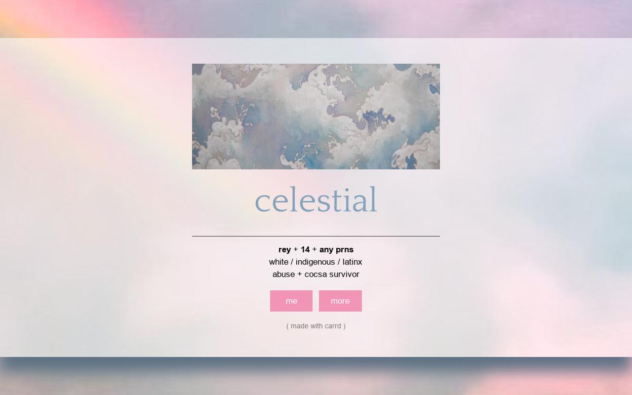 Carrd profile picture for @celestial
